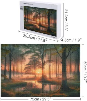 1000pcs Fishing Boat Painting Puzzle Wooden Jigsaw Puzzles for Family Games Suitable for Teenagers and Adults Gift for Women Men 29.5x19.7 Inch