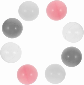 100Pcs Ocean Balls for Plastic Pits Balls Macaron Colors Pearl Transparent for Play Pools Party Games and Educational Activities