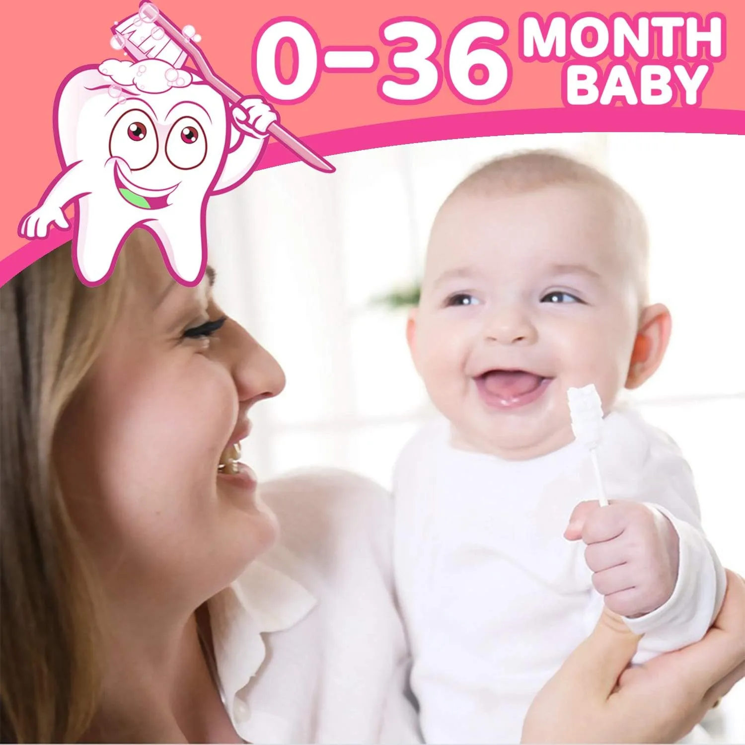 102PCS Baby Tongue Cleaner,Baby Oral Cleaner Newborn Baby Toothbrush,Disposable Infant Toothbrush Clean Baby Mouth,Gauze Gum Cleaner Stick Dental Care for 0-36 Month Baby 1 Finger Toothbrush with Case