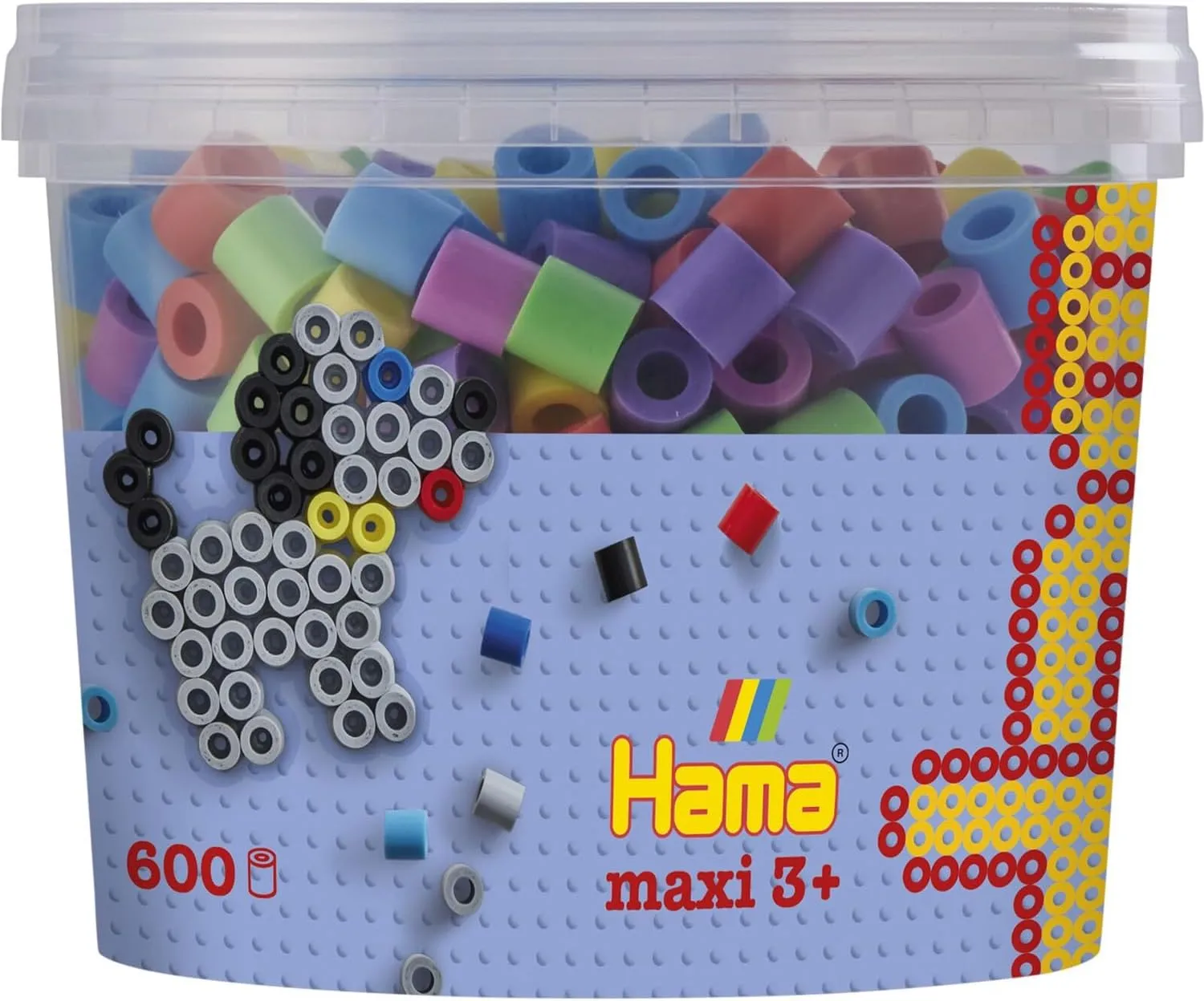 10.8571 Maxi Beads in tub, Mixed, Klein