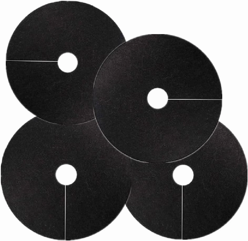 10pcs Tree Protection Weed Mats Ecological Control Cloth Mulch Ring Round Weed Barrier Plant Cover, for Indoor Outdoor Gardens Accessories (Size : 25CM X 3CM)