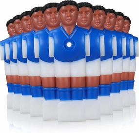 11Pcs Table Soccer Figures Durable Foosball Players for Table Football Game Accessories Compatible with Standard Rods Design for Fun Gameplay