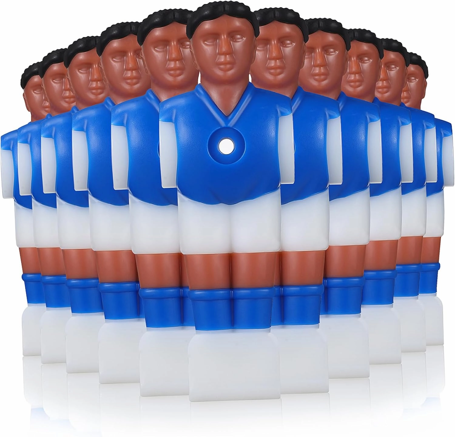 11Pcs Table Soccer Figures Durable Foosball Players for Table Football Game Accessories Compatible with Standard Rods Design for Fun Gameplay