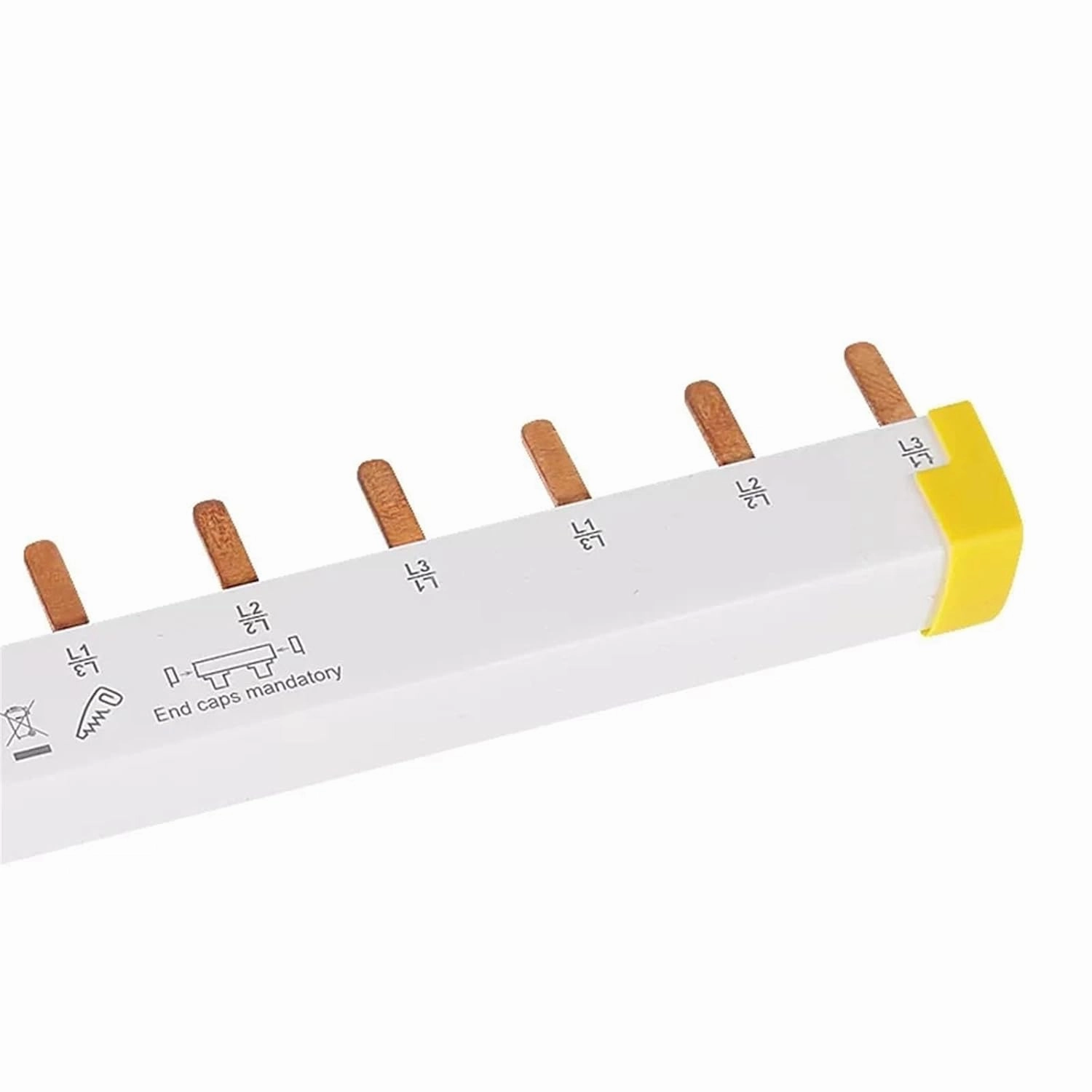 12x18mm Comb-Shaped Busbar Busbar 3P12 Position,Wiring Bar,Copper Bar Can Be Connected to 4 3P Air Open A9XPH312 1Pcs(Other)