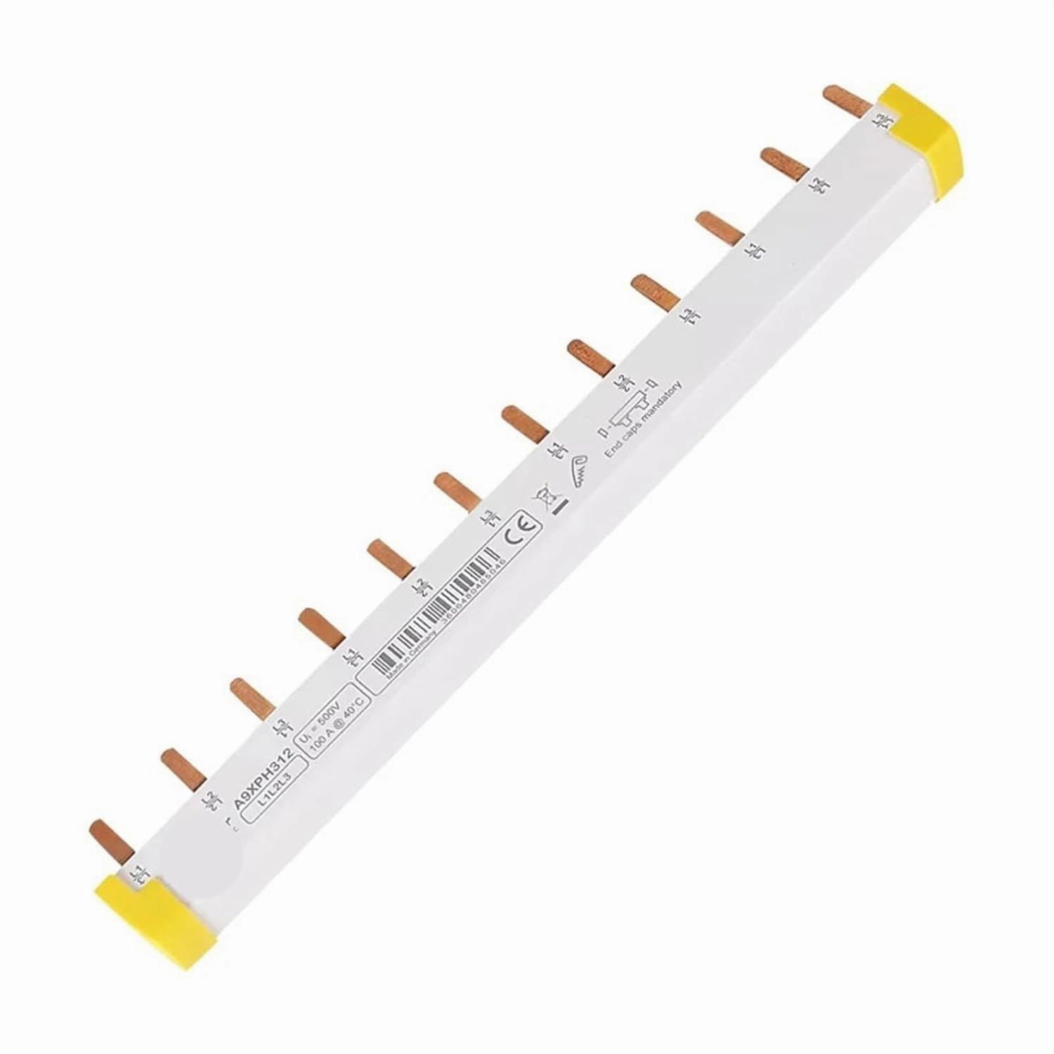 12x18mm Comb-Shaped Busbar Busbar 3P12 Position,Wiring Bar,Copper Bar Can Be Connected to 4 3P Air Open A9XPH312 1Pcs(Other)