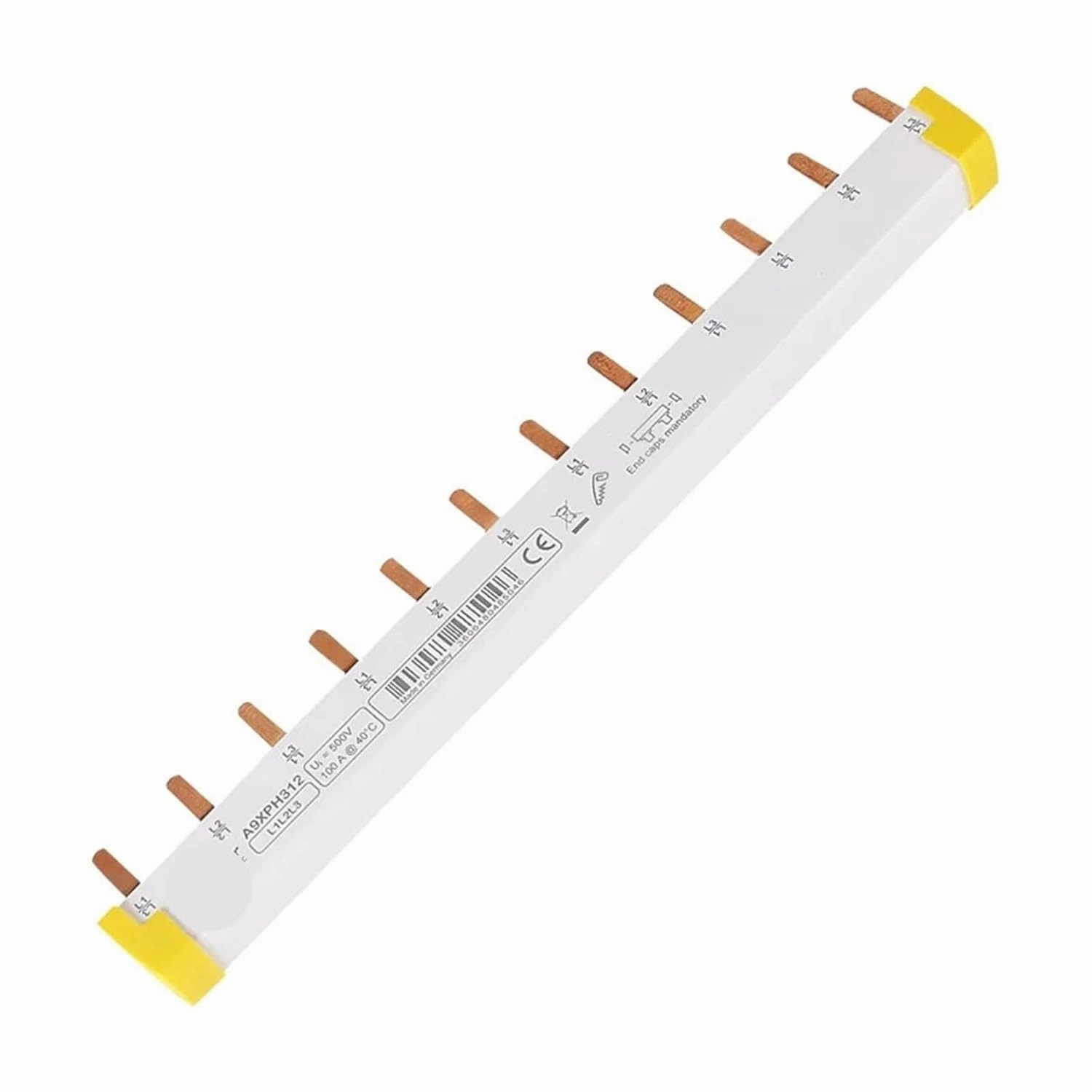 12x18mm Comb-Shaped Busbar Busbar 3P12 Position,Wiring Bar,Copper Bar Can Be Connected to 4 3P Air Open A9XPH312 1Pcs(Other)