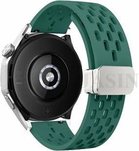 18 20 22mm Magnetic Silicone Strap For Huawei Watch GT 5 46mm 41mm Breathable Sports Band For Huawei GT5 Pro GT4 GT3 GT2 Correa WatchBands