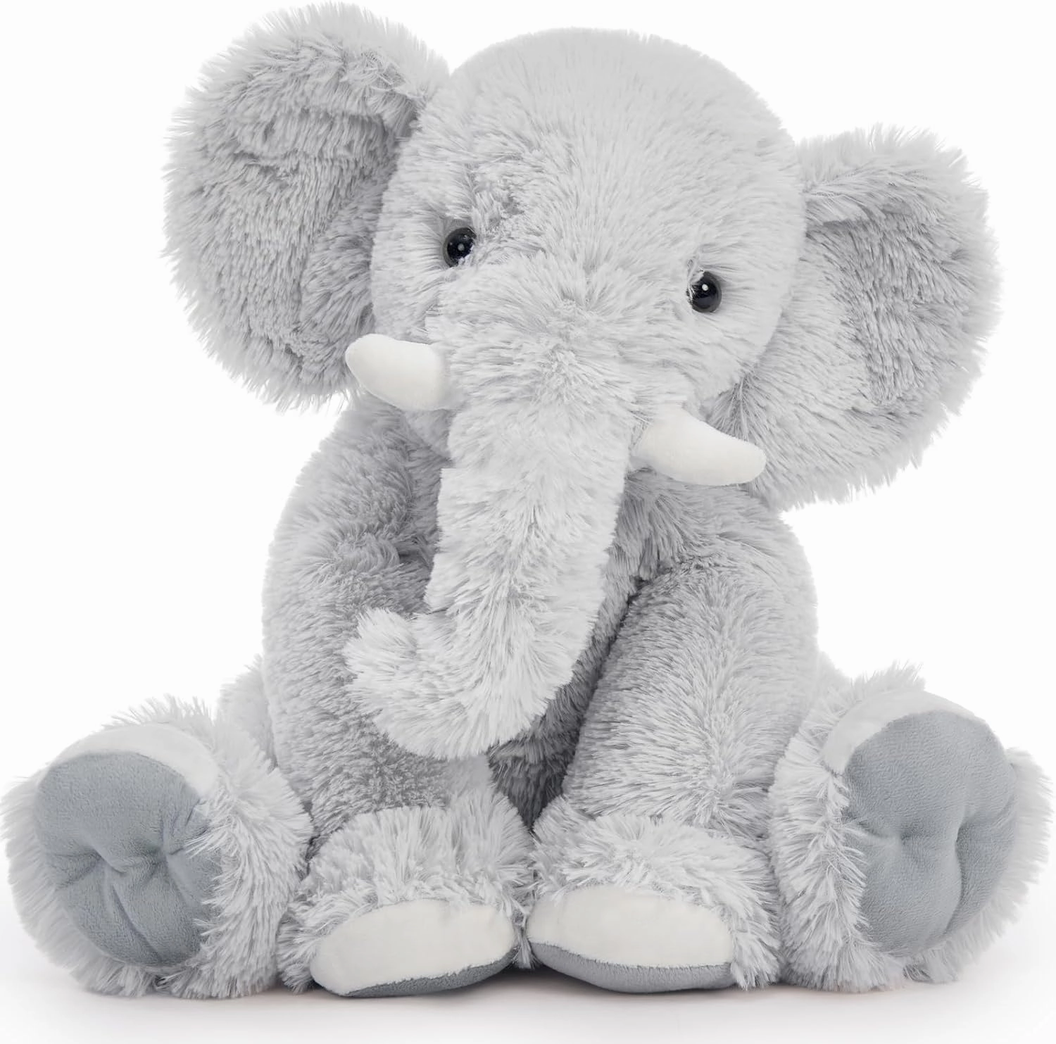 19.6 Inch Stuffed Elephant Plush, Grey Elephant Stuffed Animal for Kids, Girls, Boys Gift for Birthday, Christmas, Valentine's Day, Themed Party Decorations