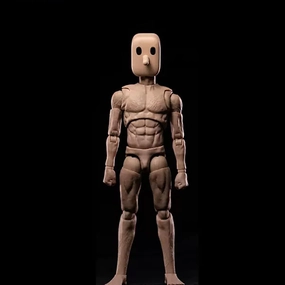1/12 Scale Narrow Shoulder Male Action Figure 6in Flexible Notaman Square Head Male Figure Body Doll Miniature Figure with Head Sculpt