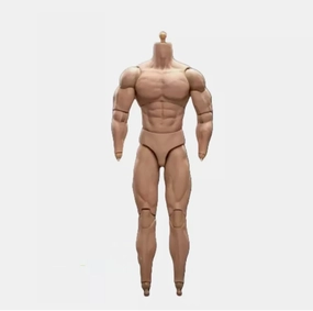 1:6 Scale Male Action Figure 12 Inch Flexible Muscle Male Figure Body Doll Miniature Figure Without Head Sculpt