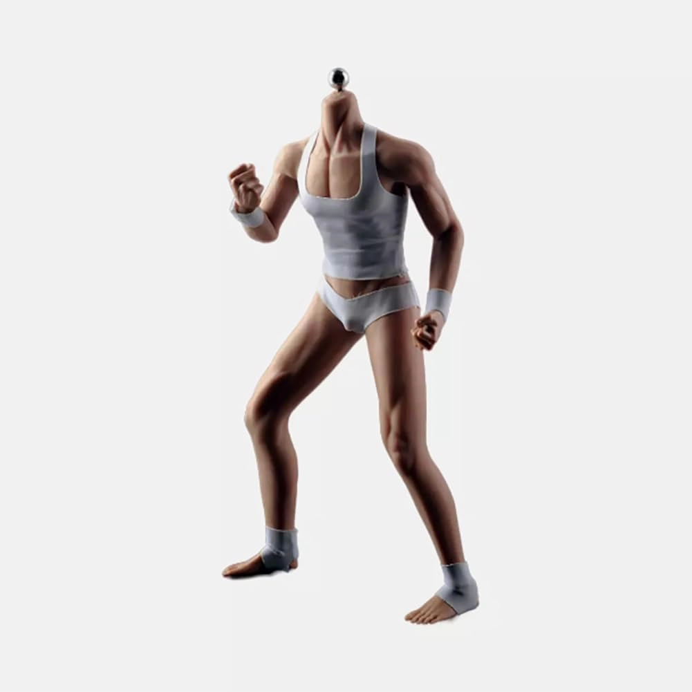 1/6 Scale Muscular Male Body 12" JIAOU Doll Suntan Skin Flexible Seamless Action Figure Doll Miniature Figure Body