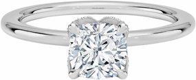 1 CT Moissanite Engagement Ring Colorless VVS1 10K 14K 18K Solid Gold, 925 Sterling Silver Halo Moissanite Engagement Ring Christmas Gift For Women