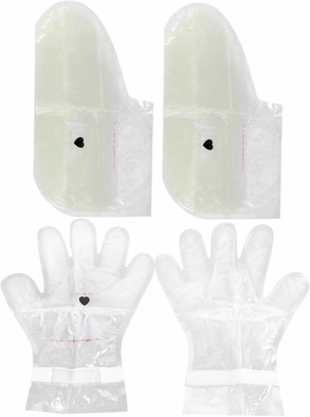 1 Set Moisturizing Paraffin Wax Gloves for All Skin Types Exfoliating Foot Bags for Dead Skin Removal Portable Spa Experience