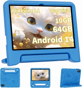 2025 Kids Tablet, Octa-core, Android 14 Tablet for Kids with Case, 6000mAh Battery with Kids Space, Parental Control, Dua l WiFi6, Kids App Pre-Installed, Great Gift for Children