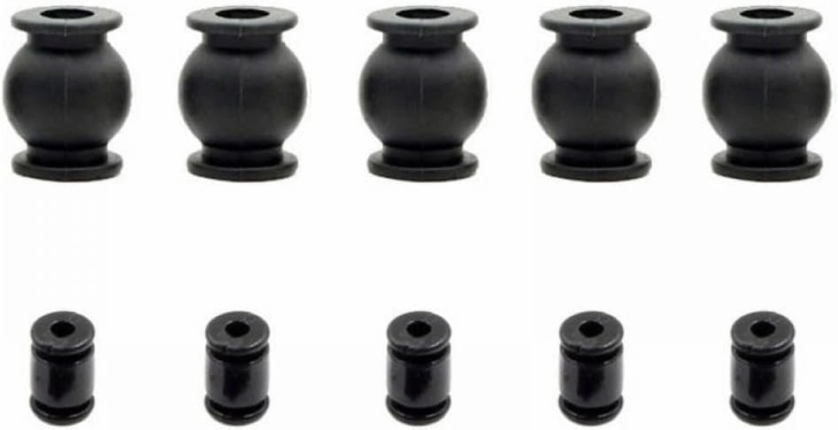 20PCS Anti Vibration Rubber Damper Balls Compatible with CC3D APM Brushless Shock Absorption Columns Compatible with RC FPV Drone Flight Controller(Small Type Black)