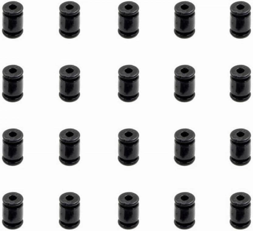 20PCS Anti Vibration Rubber Damper Balls Compatible with CC3D APM Brushless Shock Absorption Columns Compatible with RC FPV Drone Flight Controller(Small Type Black)