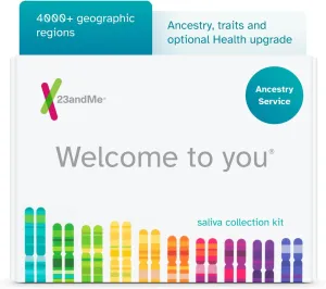 23andMe Ancestry Service - DNA Test Kit with Personalized Genetic Reports Including Ancestry Composition with 4000  Geographic Regions, Family Tree, DNA Relative Finder and Trait Reports