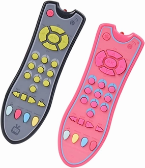 2Pcs Cognitive Simulation Remote Control for Engaging Early Learning Playthings with Music for Learning and Cognitive Development
