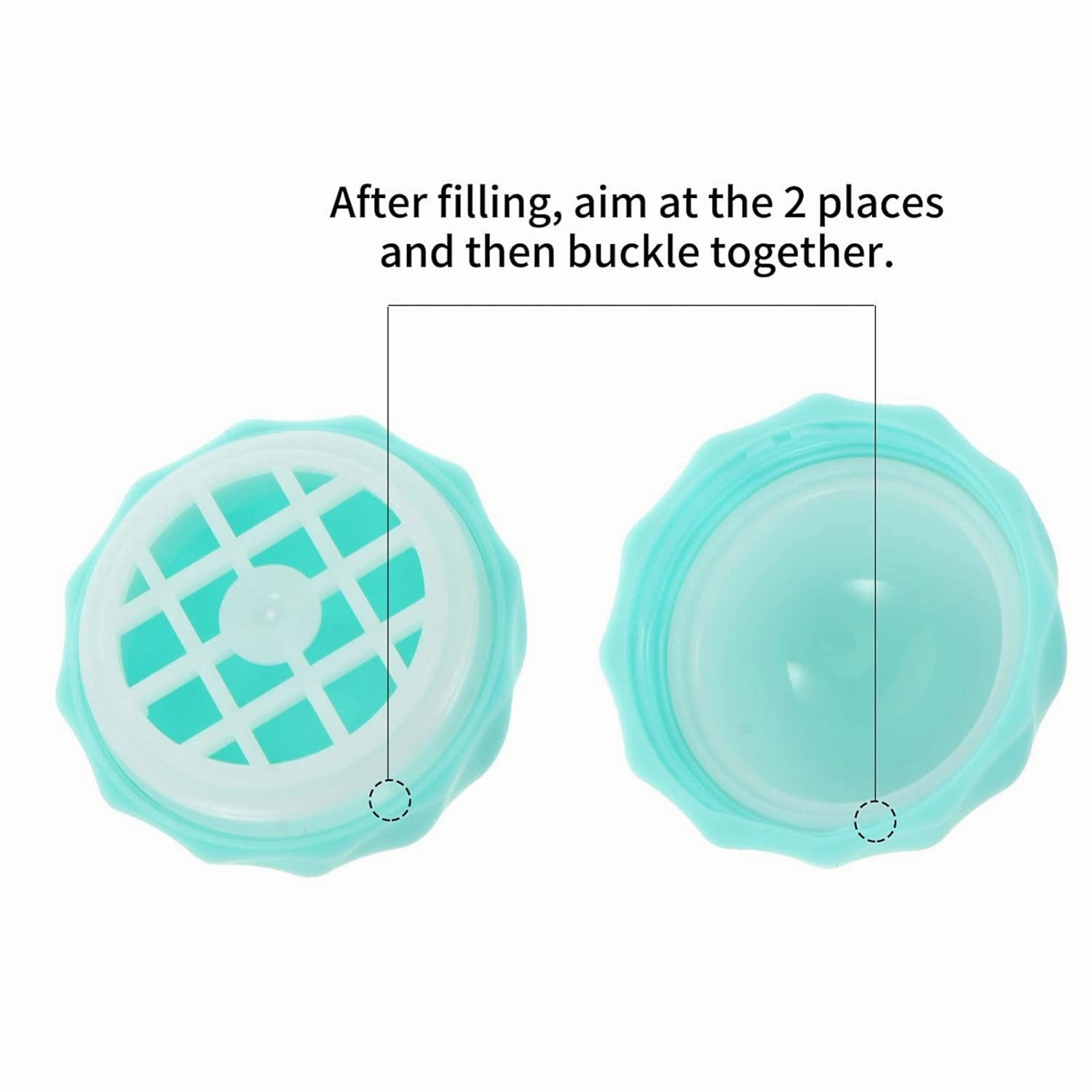 30 Pcs Spherical Lipstick Case Chopsticks Ball Cover Travel Plastic