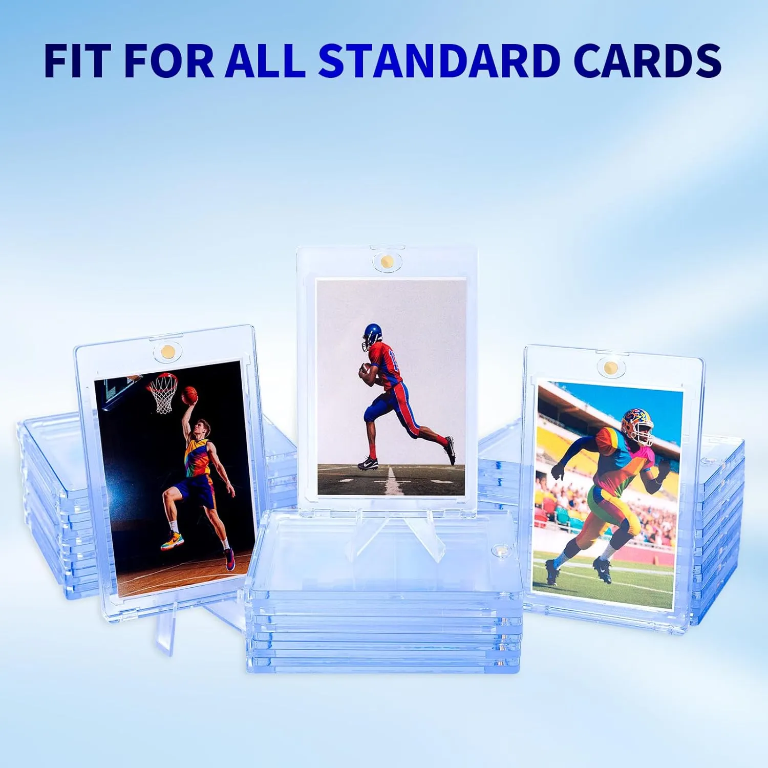 30ct Magnetic Card Holder for Trading Cards,35PT One Touch Card Holder Super - Strong Baseball Card Holders,Ideal for Display & Storage Display Case for Standard Cards
