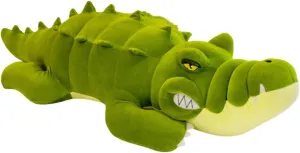 31 Inch/80cm Crocodile Big Hugging Pillow, Cute Alligator Plush Stuffed Animal,Crocodile Plush Toy Sleeping Long Pillow Toy Gifts for Kids, Birthday, Christmas, Green