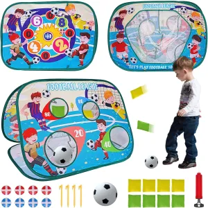 32Inch Bean Bag Toss Game Toy, Outdoor Toys for Toddlers Football Toys, Outdoor Activities for Kids Ages 3-5 Lawn Games for Kids