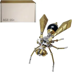 3D Insect Metal Puzzle, Mechanical Hornet Model, Puzzle DIY Craft Kit, Great Gifts for Teens and Adults (100 PCS)