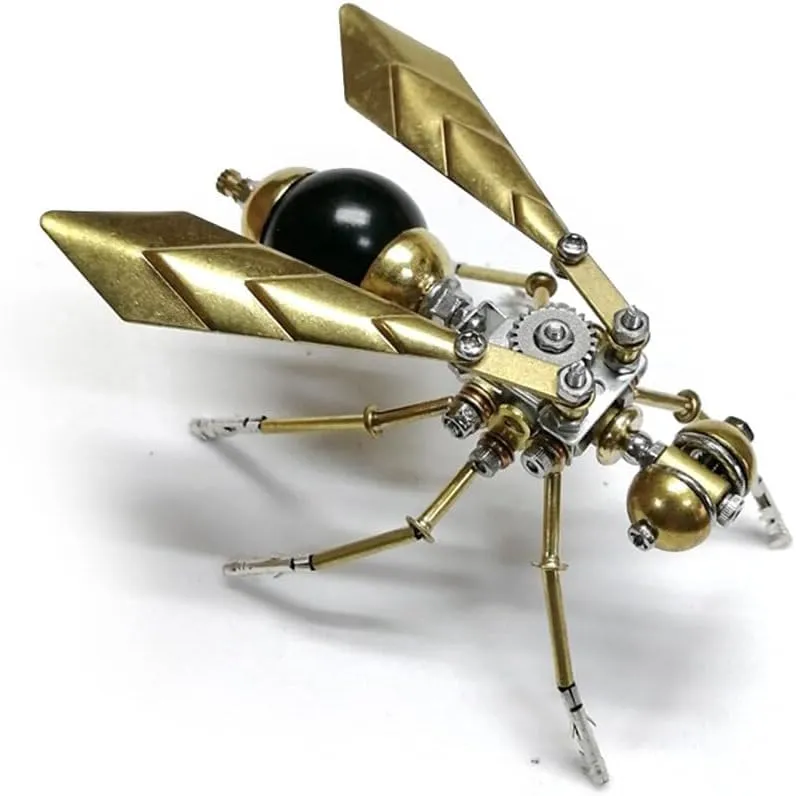 3D Insect Metal Puzzle, Mechanical Hornet Model, Puzzle DIY Craft Kit, Great Gifts for Teens and Adults (100 PCS)