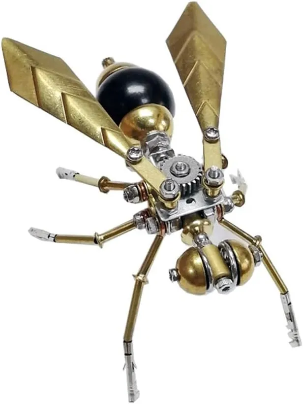 3D Insect Metal Puzzle, Mechanical Hornet Model, Puzzle DIY Craft Kit, Great Gifts for Teens and Adults (100 PCS)
