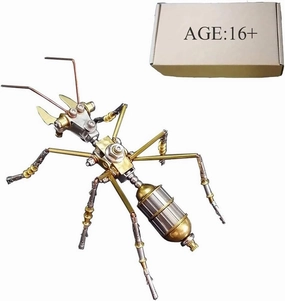 3D Insect Brass Puzzle, Steampunk Little Ant Model, Puzzle DIY Craft Kit, Great Gifts for Teens and Adults (100PCS )