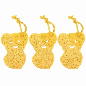 3pcs Bath Sponge Bath Loofah Face Scrubbers Bath Scrubber for Body Face Sponge Facial Tools Foam Sponge Natural Sponge Shower Accessories Baby Take a Bath Wood Pulp Fiber
