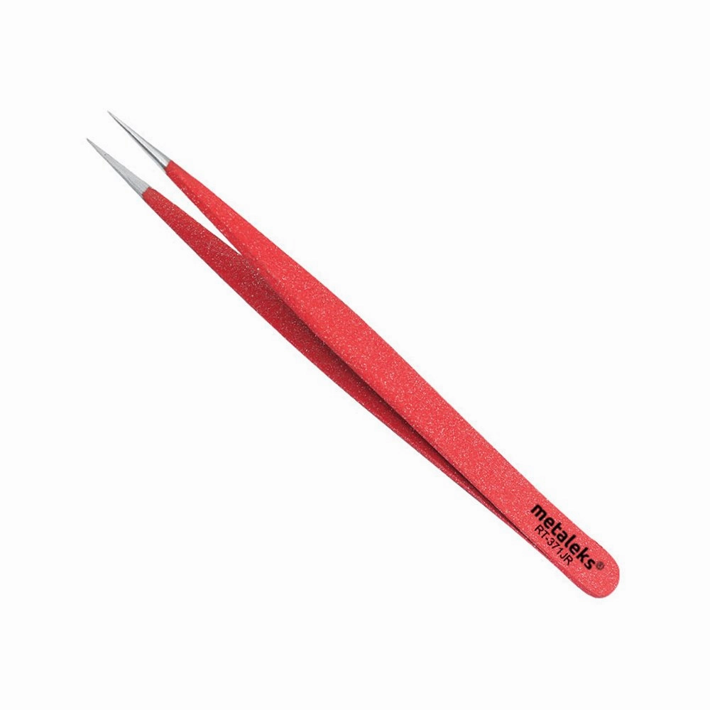3Pcs Eyelash Extension Tweezers Made In Surgical Stainless Steel With Magnetic Kit (Red Powder Coated 1)
