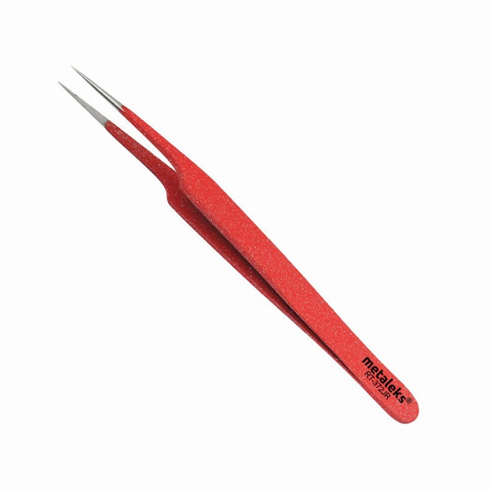 3Pcs Eyelash Extension Tweezers Made In Surgical Stainless Steel With Magnetic Kit (Red Powder Coated)