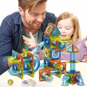 42pcs Magnetic Building Blocks Sets 3D Magnet Tile Building Blocks Toy Construction Educational STEM Toys Gifts Toddlers Boys Girls 6 7 8 9 10   Year Old ES