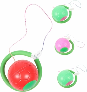 4 Pcs Ball for Fun Bouncing Balls for Easy to Use One Legged Swinging Activity Great Present for Boys and Colors Random Color