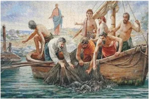 500pcs Fishing Boat Painting Puzzle Wooden Jigsaw Puzzles for Family Games Suitable for Teenagers and Adults Gift for Women Men 20.5x15 Inch