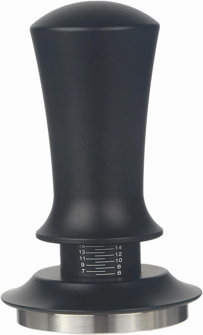 51mm Espresso Tamper Compatible with Delonghi Espresso Coffee Machine Premium Barista Espresso Coffee Tamper with Dual Calibrated Spring Loaded Flat Stainless Steel Base, Constant 30lb