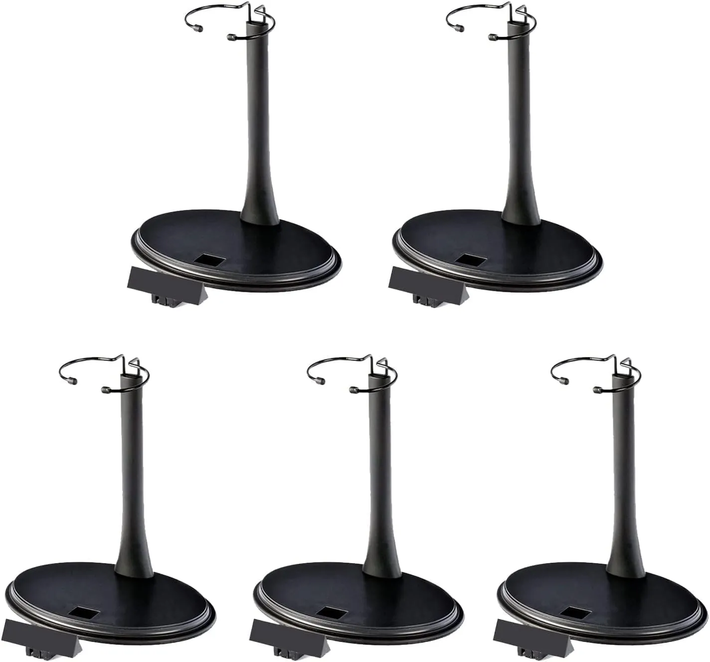 5Pcs Action Figure Stand Doll Stand Holder, 1/6 Scale Adjustable Figure Display Stand Holder for 8"-12" Dolls and Action Figures