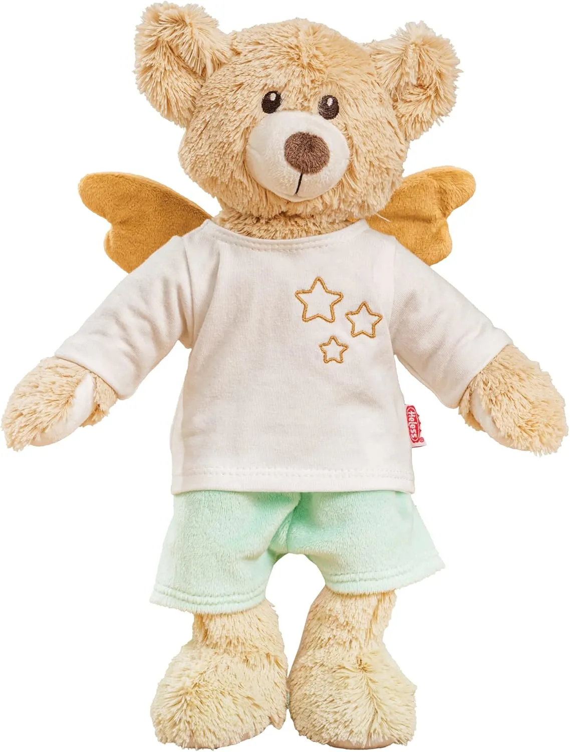 7 - Teddy Hope Cuddly Toy with Guardian Angel Costume, Bear Approximately 22 cm for Dressing and Undressing, Loving and Playing Companion