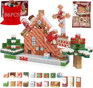 86Pcs Magnetic Blocks Building Toys, STEM Construction Sensory Cubes for Toddlers, Kids 3  5 6 7 8 Boys Girls Gifts