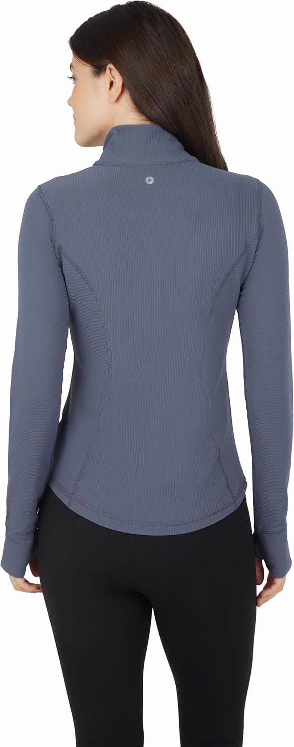 90 Degree By Reflex Full Zip Running Track Jacket Lightweight Athletic Slim Fit Jacket with Thumbholes
