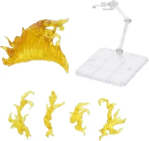Action Figure Stand, 1PCS Assembly Action Figure Display Holder Base Doll Model Support Stand Compatible with HG RG SD SHF 1/144 Toy, Yellow