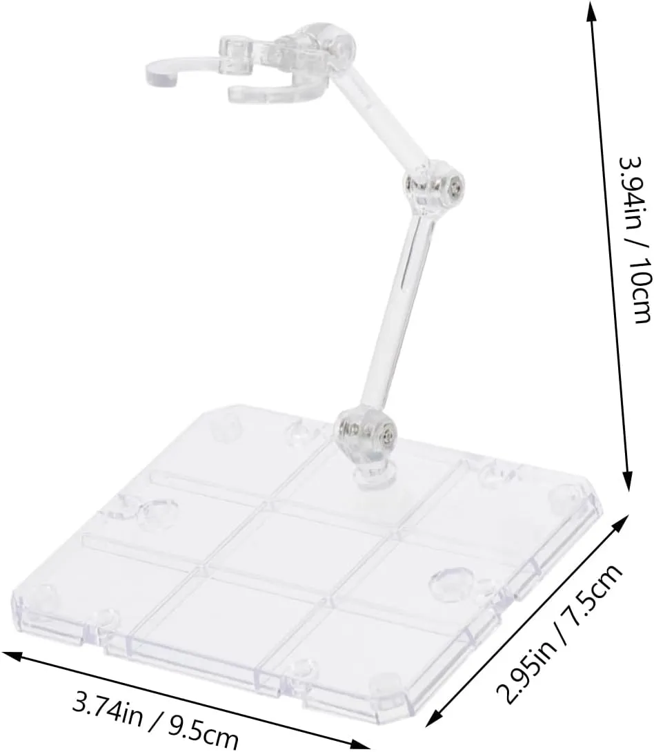 Action Figure Stand, 1PCS Assembly Action Figure Display Holder Base Doll Model Support Stand Compatible with HG RG SD SHF 1/144 Toy, Yellow
