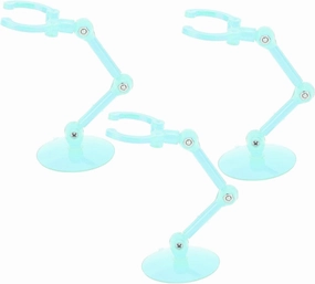 Action Figure Stand,10pcs Figure Holder Display Plastic Figure Stand For Dolls 3cm / 1.2in Clamping Range Adjustable Action Figure Display Stands for Home Decor (plastic 5)