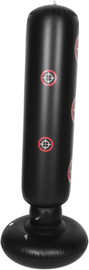Adults Punching Dummy Inflatable Kickboxing Bag Freestanding Punching Ring Convenient Boxing Equipment