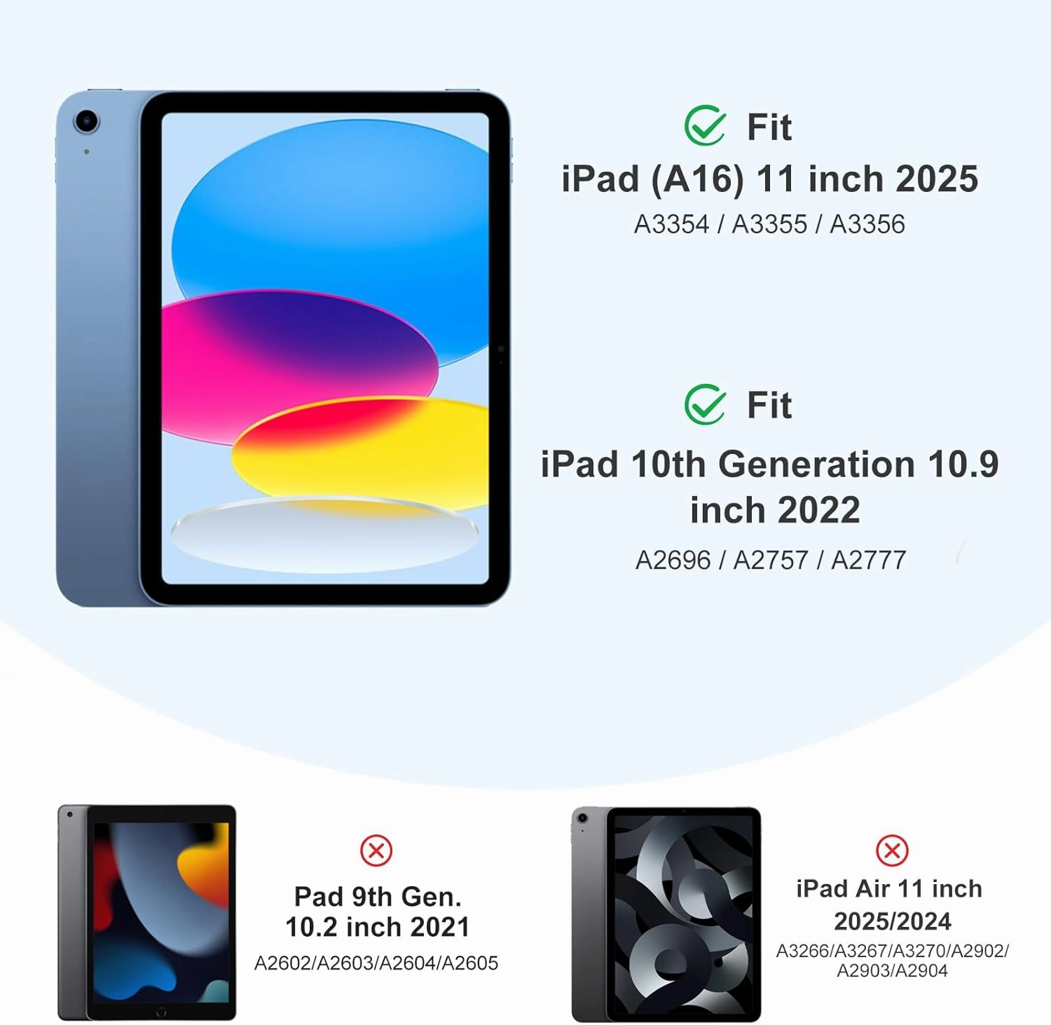 Akkerds Compatible with iPad (A16) 11th Generation Case 11 Inch 2025, for iPad 10th Generation Case 10.9 Inch 2022 with Pencil Holder,Slim Trifold Stand Protective Cover with Soft TPU Back,BerryPurple