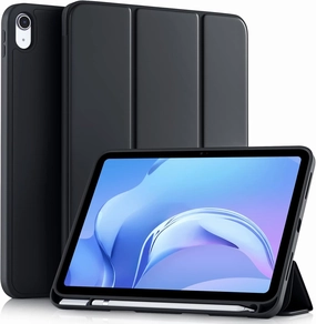 Akkerds Compatible with iPad (A16) 11th Generation Case 11 Inch 2025, for iPad 10th Generation Case 10.9 Inch 2022 with Pencil Holder, Slim Trifold Stand Protective Cover with Soft TPU Back, Black