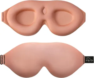 ALASKA BEAR 100% Blackout Sleep Mask for Women and Men, Vacuum-Sealed, Dusty Pink