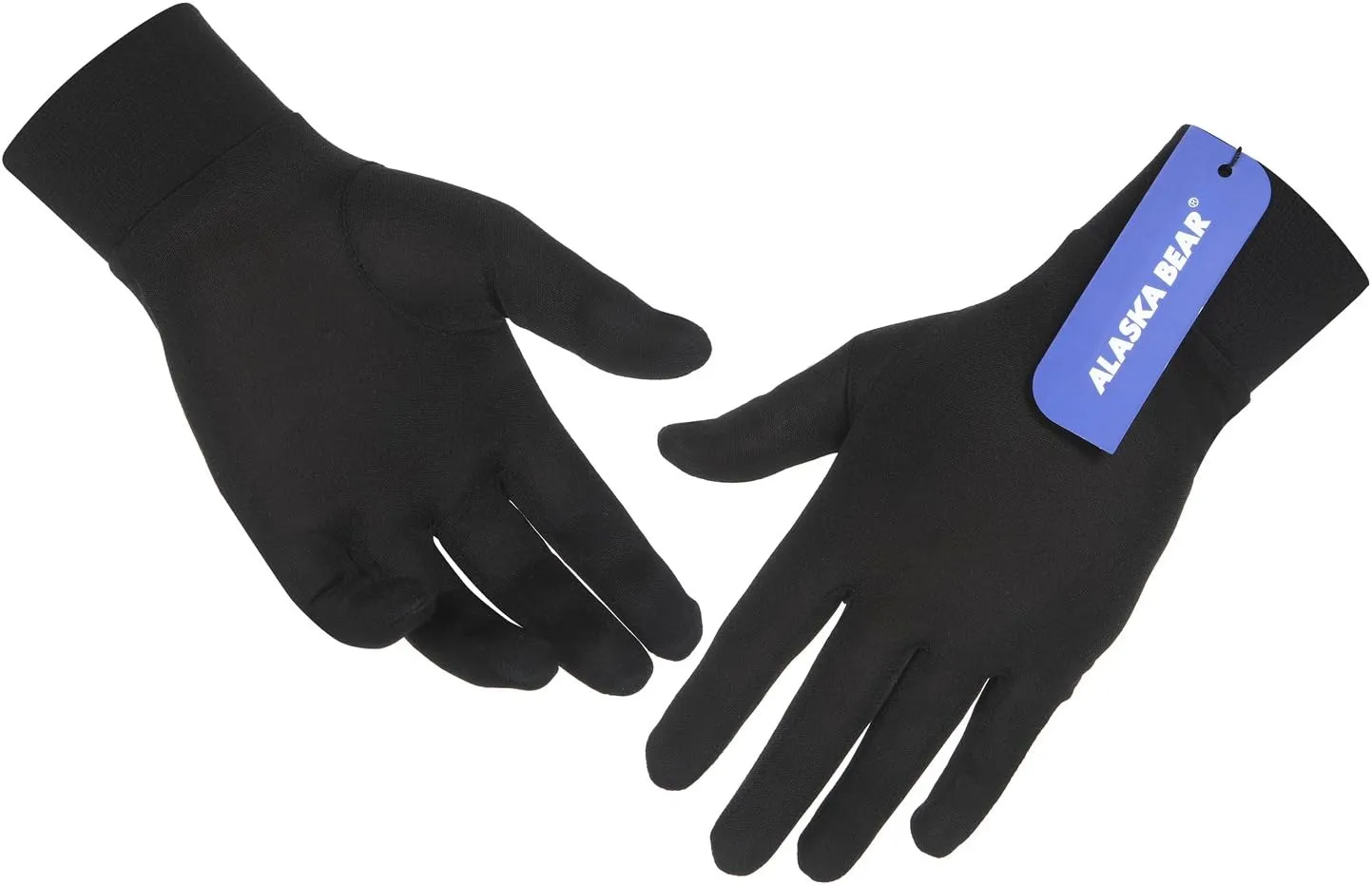 ALASKA BEAR - Natural Silk Liner Gloves Unisex