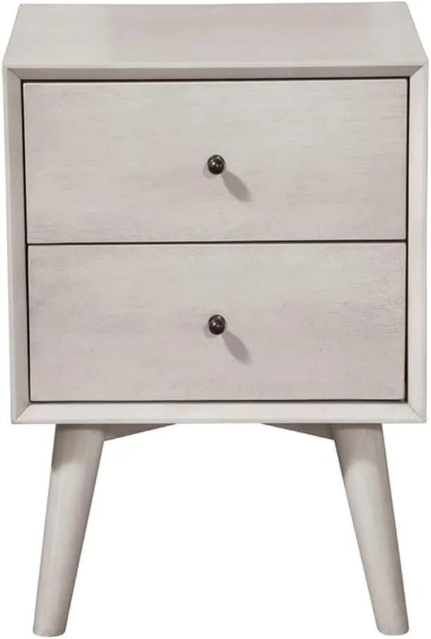 Alpine Furniture Flynn Nightstand, Gray